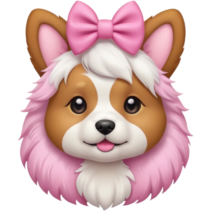 Dog coquette emoji