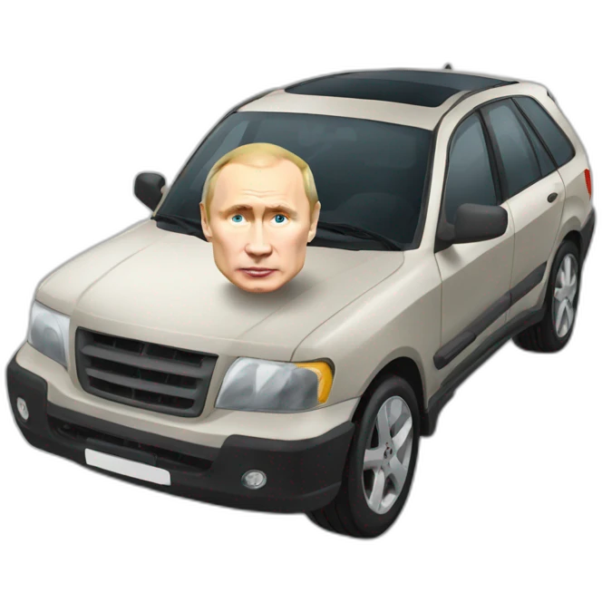 putin with car emoji