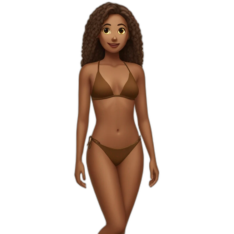 brown-woman-soft-fit-bikini-(beach body) emoji