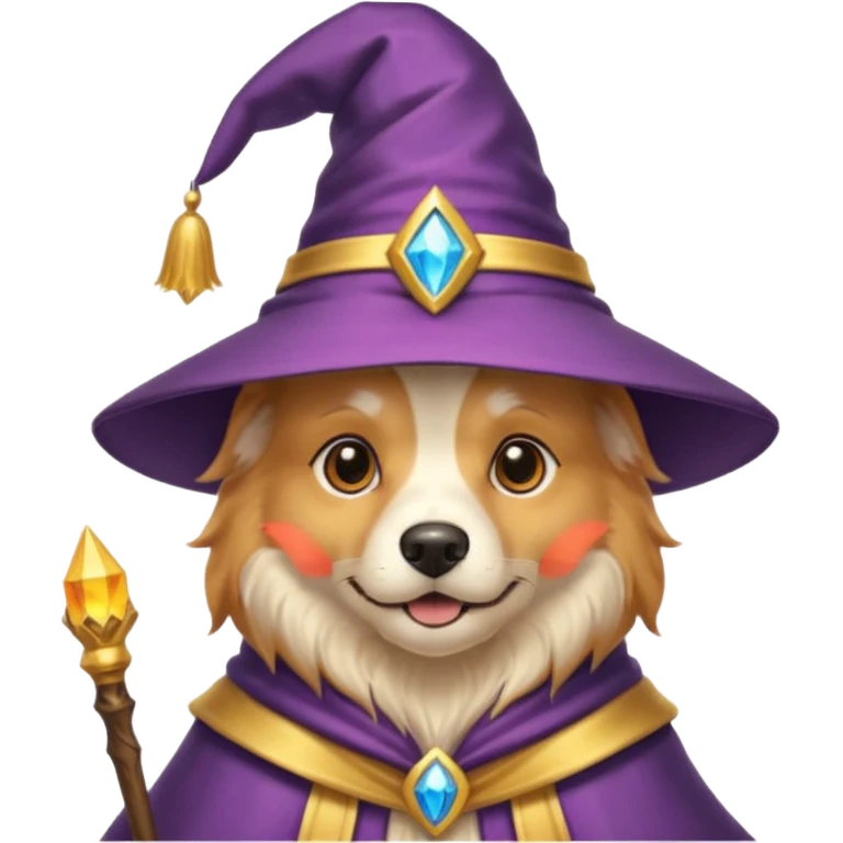 Dog wizard emoji