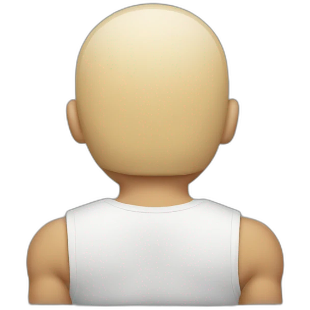 white men strong back emoji
