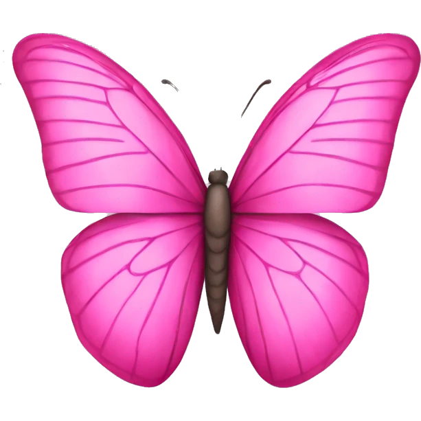 Pink butterfly emoji