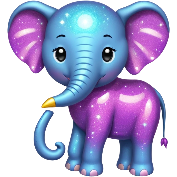 Glitter elephant  emoji