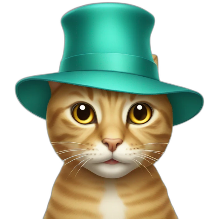 cat wearing a silk hat emoji