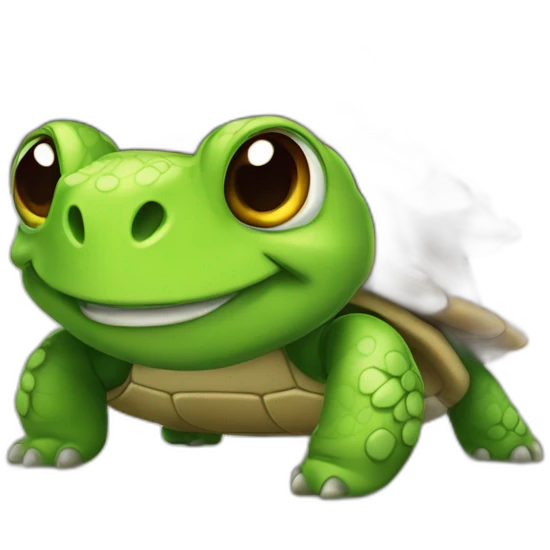 Una tortuga con gorro de cumpleaños  emoji