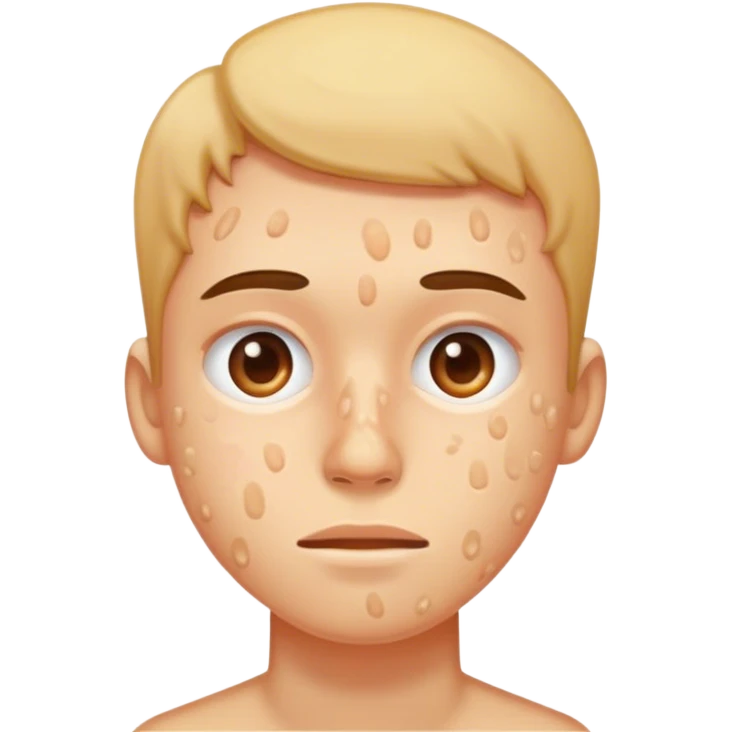 a lot of acne emoji