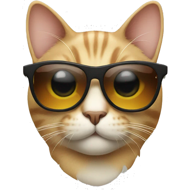 Cat with sunglasses emoji