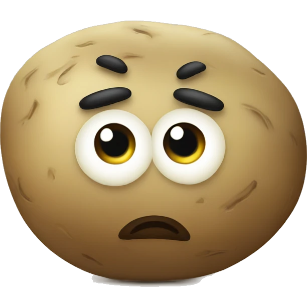 grumpy potato emoji