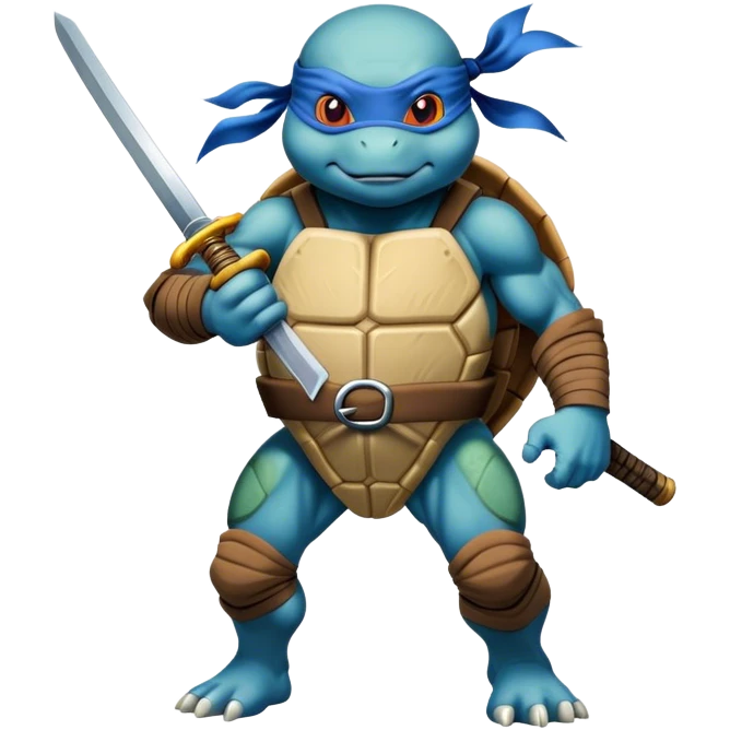 Ninja turtle blue emoji