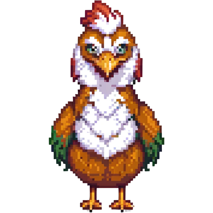a chicken tender, pixel art style emoji