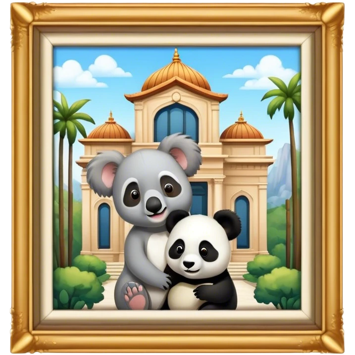 Palazzo for koala and panda emoji