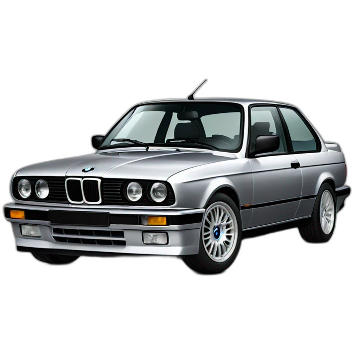 Bmw e30 silver metallic paint emoji