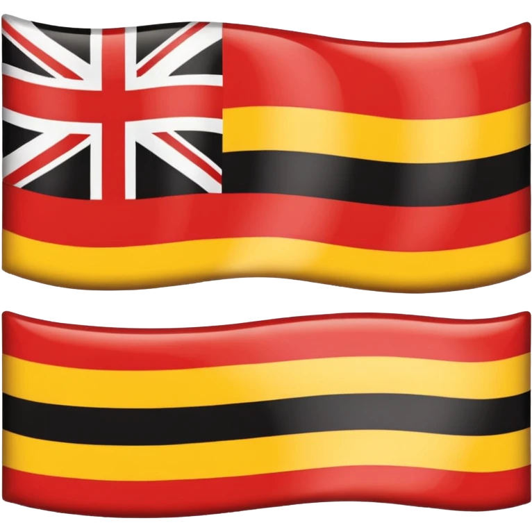 Aboriginal Australians flag without the British symbols emoji