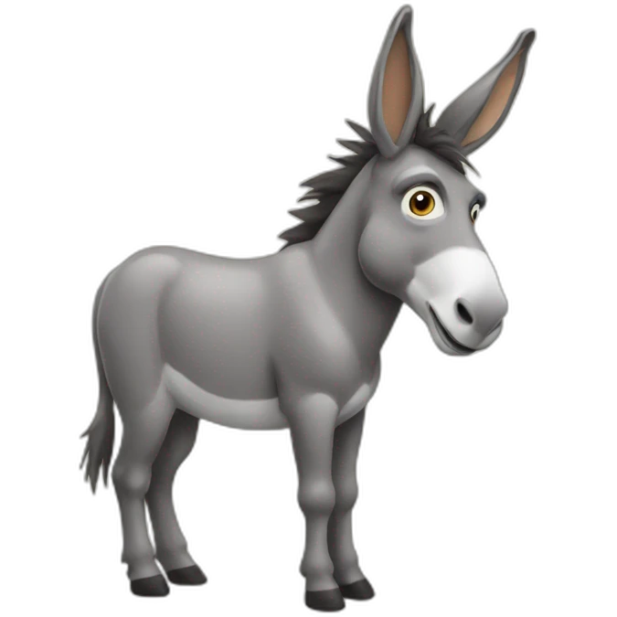 donkey with hands emoji