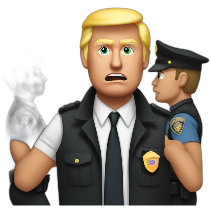 trump-getting-arrested emoji