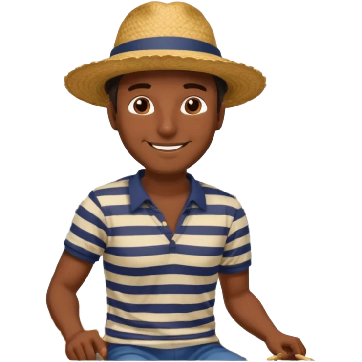 venice gondolawith italian man emoji