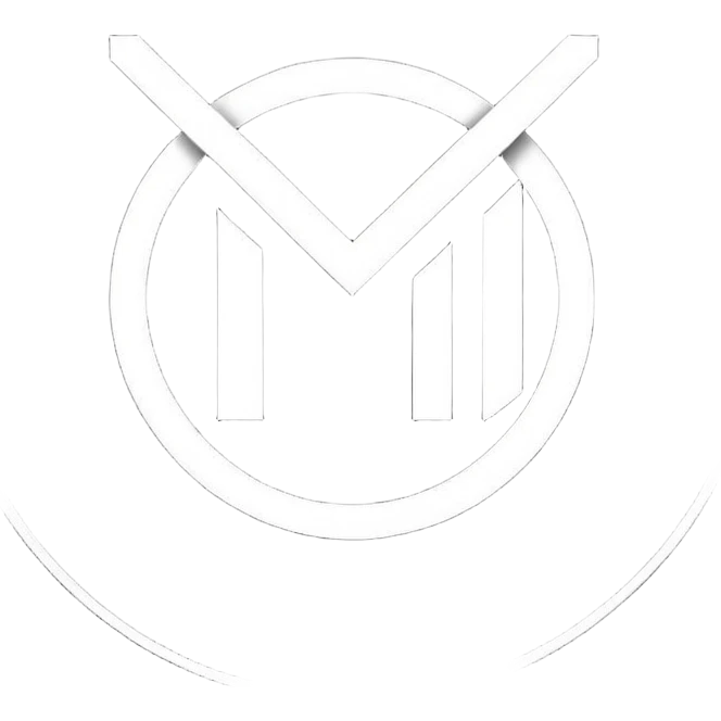 Black circle with “MB” written on in the middle of it. Nothing else emoji
