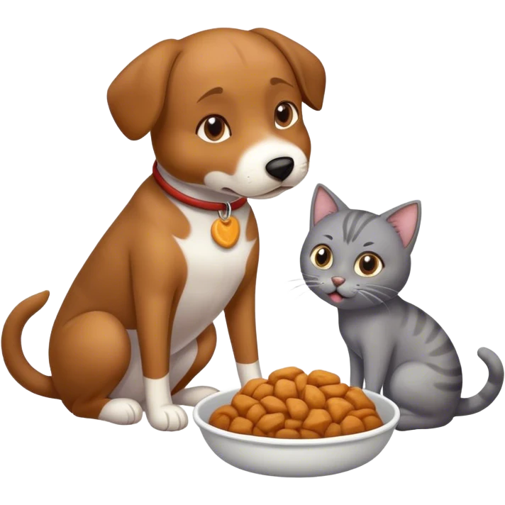 dog eat cat emoji