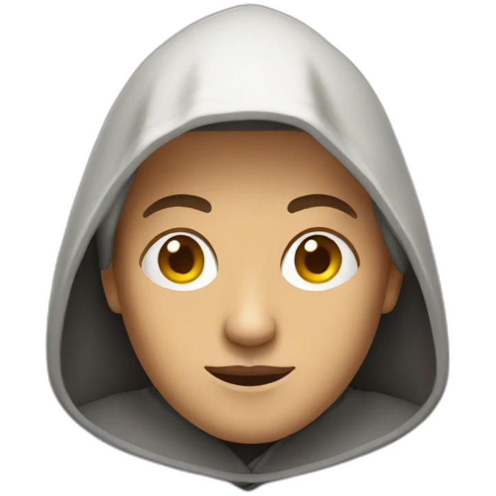 hooded monk emoji