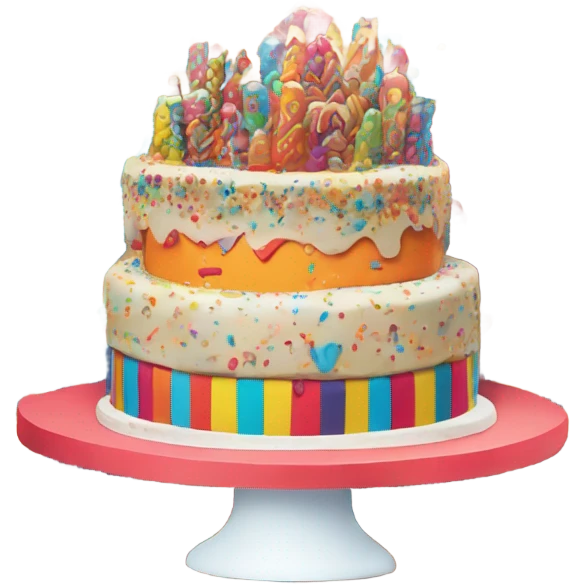 PopArt cake emoji