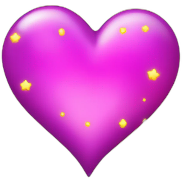 pink-and-purple-heart-with-yellow-sparkles emoji