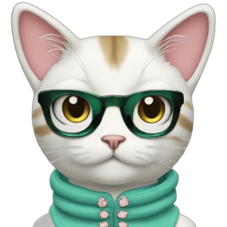 Miumiu fashionable cat emoji