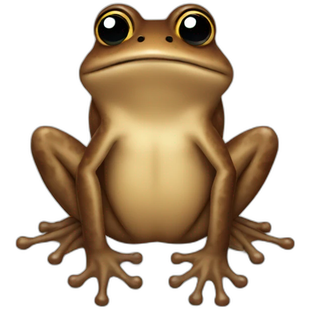 brown frog emoji