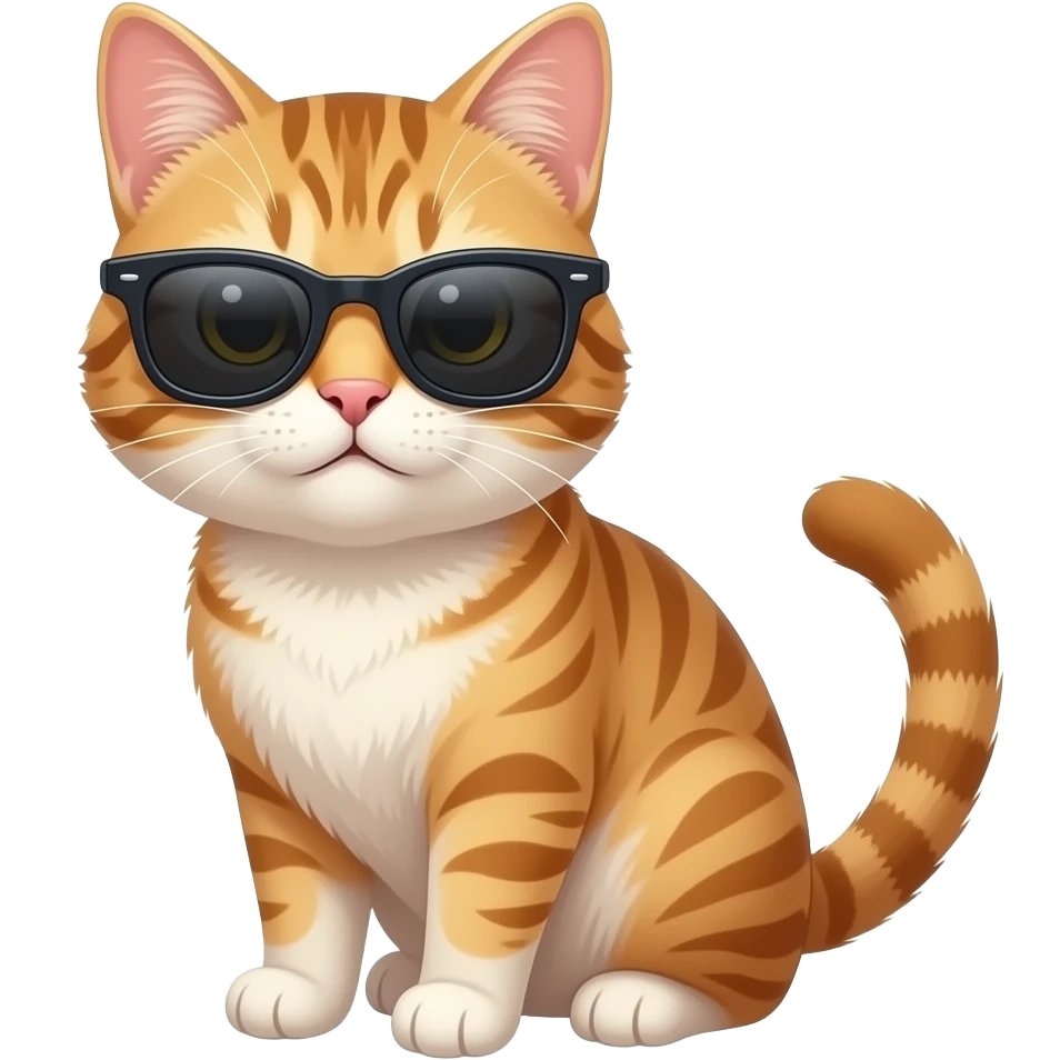Cat wearing sunglasses emoji