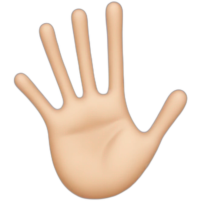 Cœur main emoji