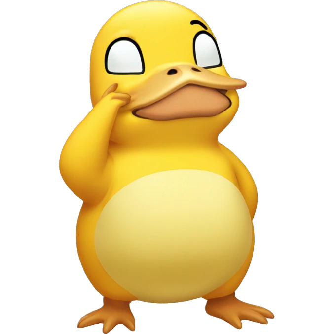 psyduck facepalm emoji