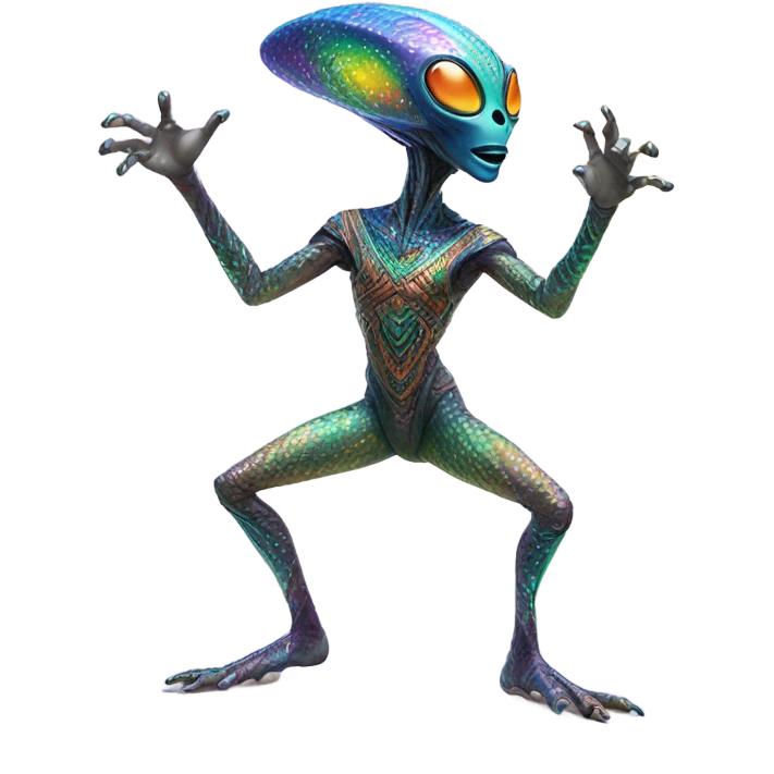 alien exotic dancer emoji
