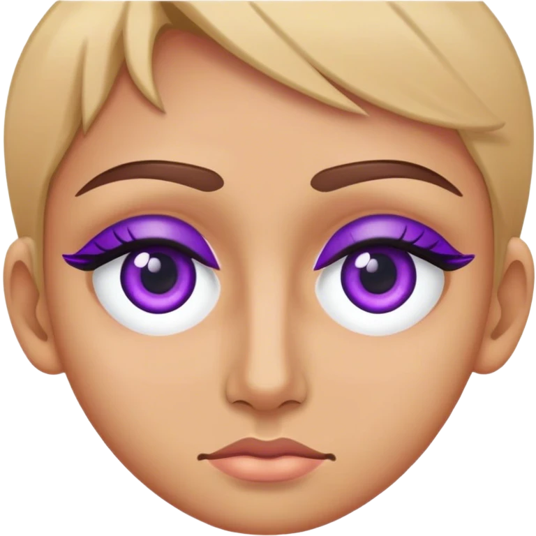 purple eyelid emoji