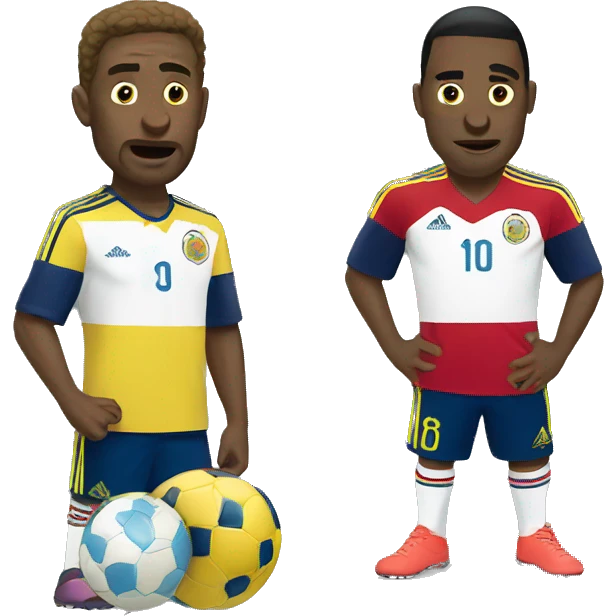 Colombia vs argentina emoji