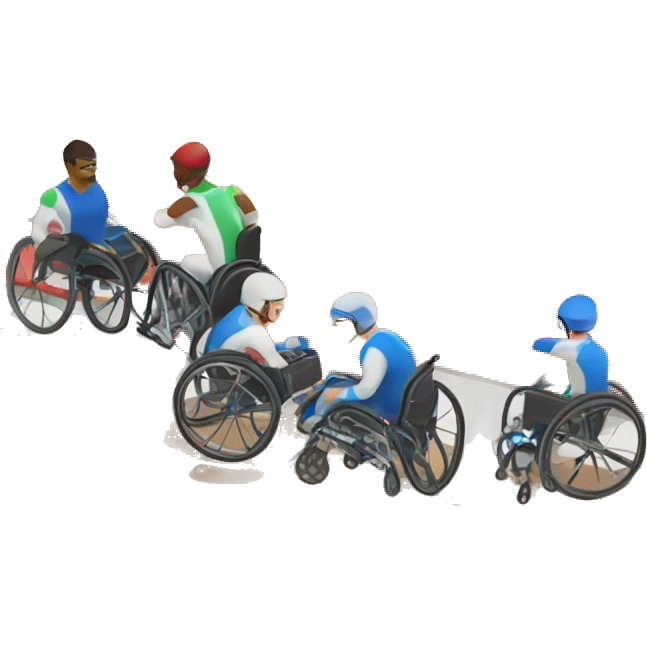 wheelchair race track emoji
