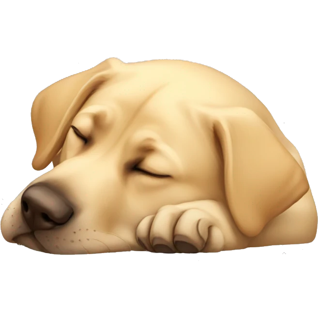 Labrador sleeping  emoji