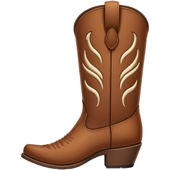 Cowboy Boot minimalistic emoji
