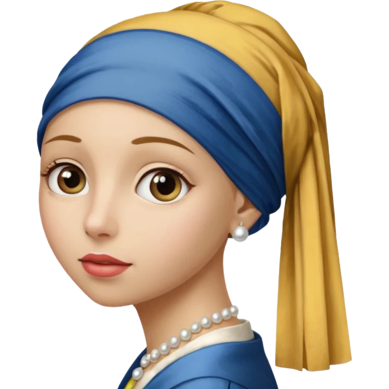 Girl with a Pearl Earring painting emoji