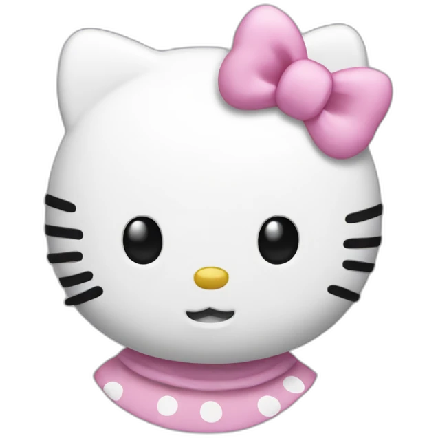 White Hello kitty emoji