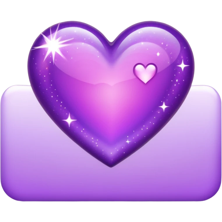 Sparkles Purple Heart  emoji
