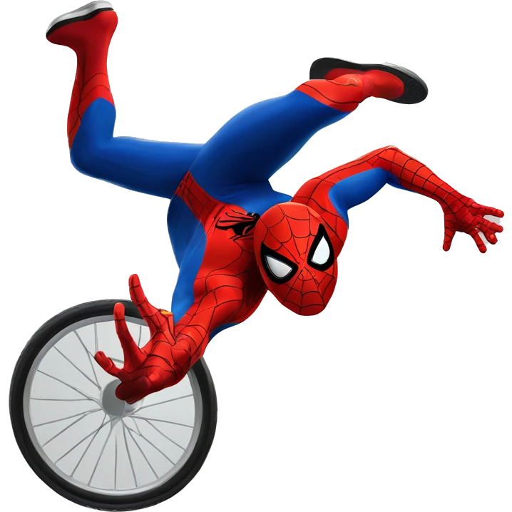 Spider-Man scoring a bicycle kick emoji