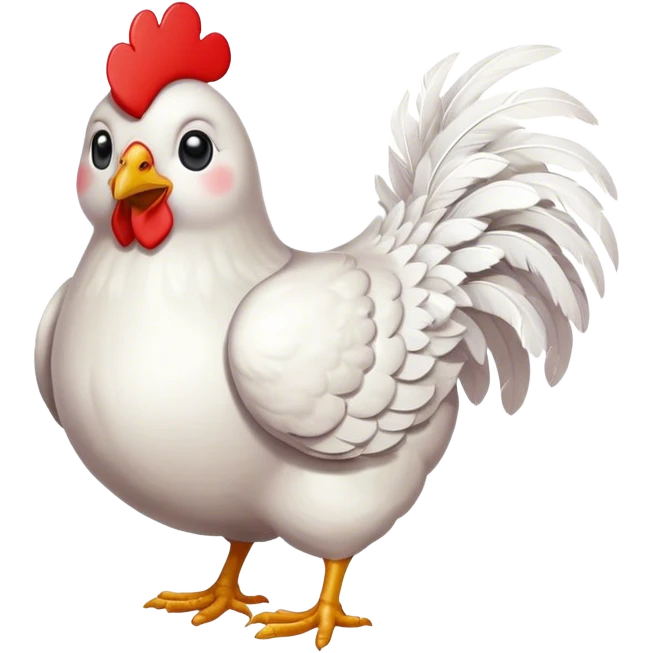 Chicken with heart eyes  emoji