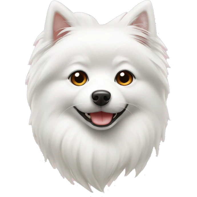 white japanise spitz  emoji
