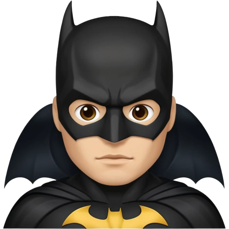 Batman a light tone man with a dark batman suit  emoji
