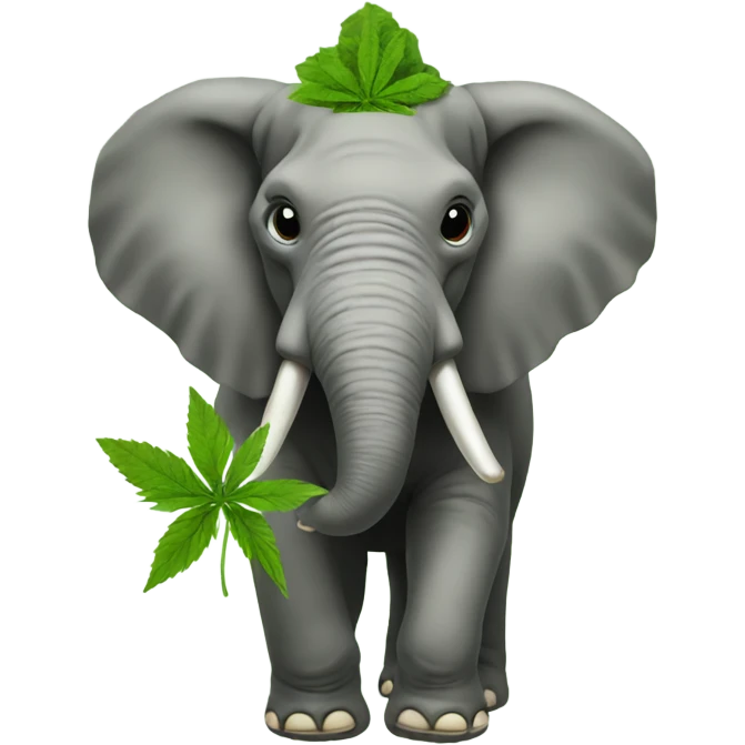 Weed elephant  emoji
