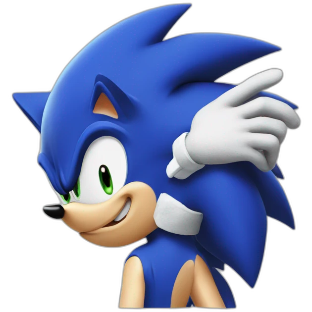 Sonic the hedgehog emoji