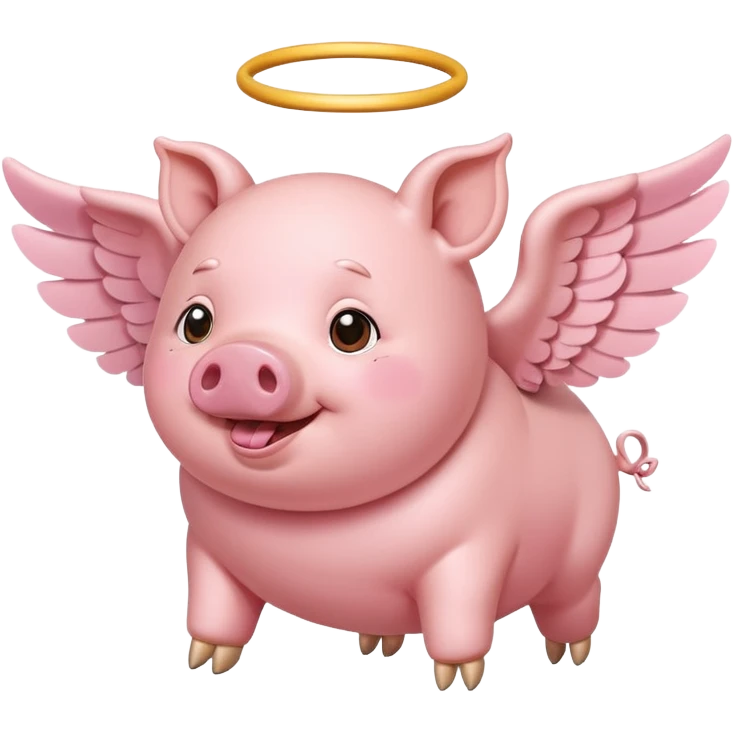 Flying pig  emoji