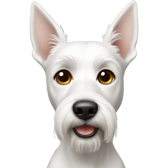 white terrier with longer upright ears emoji