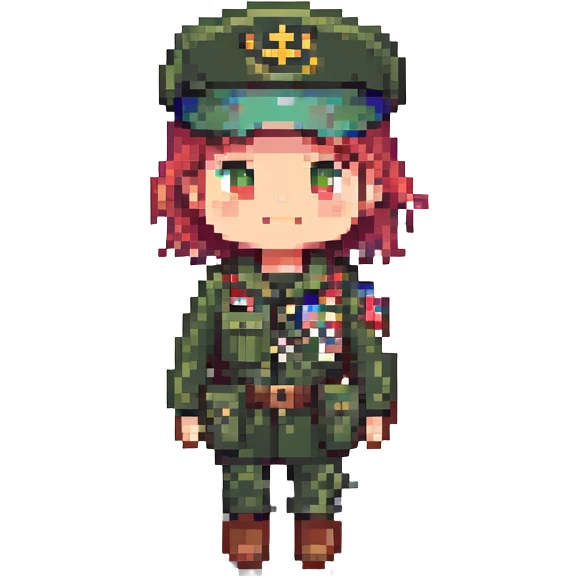 A technician in military uniform emoji