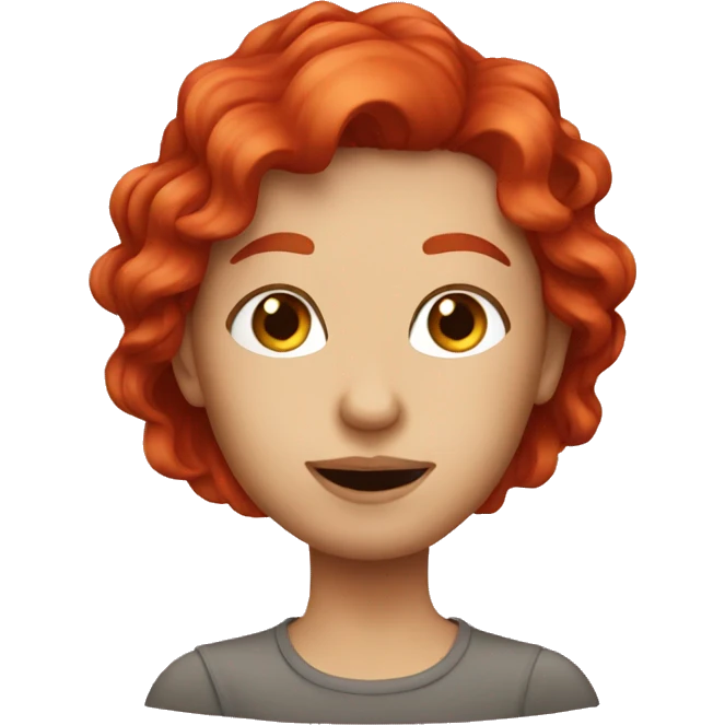 Red hair photographier  emoji