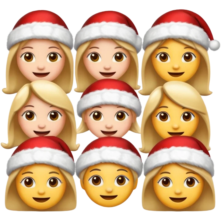 Create christmas emojis so that they will be cute and cool for gen z girls emoji